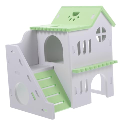 Toddmomy Hamsterhaus Aus Holz Sicheres Versteck Für Meerschweinchen Chinchilla Rennmäuse Praktische Villa Mit Ausreichend Für Stressfreies Entspannen von Toddmomy