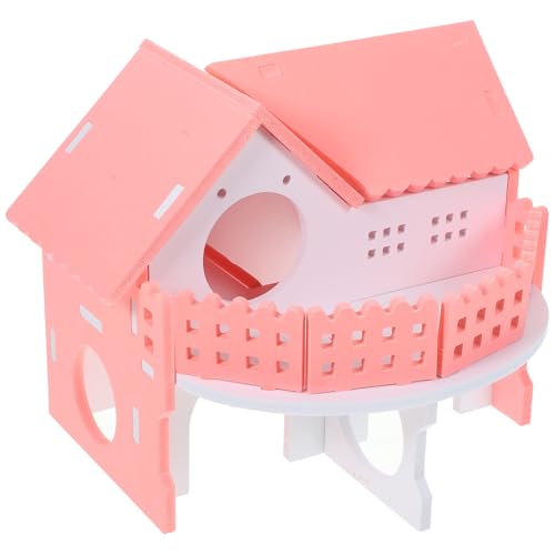 Toddmomy Hamsterhaus Doppellagig mit Sicherem Glattem Design Versteck und Spielhütte für Hamster Ratten Igel und Kleine Haustiere als Rückzugsort und Spielplatz von Toddmomy