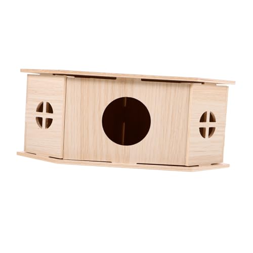 Toddmomy Hamsterhaus aus Holz Kleines Dreieckiges Versteck mit Glatter Oberfläche Langlebig und Leicht Geeignet als Rückzugsort und Spielhaus für Hamster Meerschweinchen und Kleine Toddmomy Hamsterhaus aus Holz Kleines Dreieckiges Versteck mit Glatter Oberfläche Langlebig und Leicht Geeignet als Rückzugsort und Spielhaus für Hamster Meerschweinchen und Kleine von Toddmomy