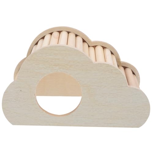 Toddmomy Hamster Nest Holz mit Kletterleiter Hamsterversteck für Kleine Haustiere Sicher und Individuell Gestaltbar für Hamster und Chinchillas Spielen und Schlafen von Toddmomy