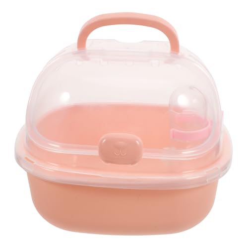Toddmomy Hamsterkäfig Tragbarer Hamster-reisekäfig Tragbare Transportbox Für Hamster Hamster-tragekäfig Rattenträger Mäusekäfig Meerschweinchen Träger Rosa Pp von Toddmomy