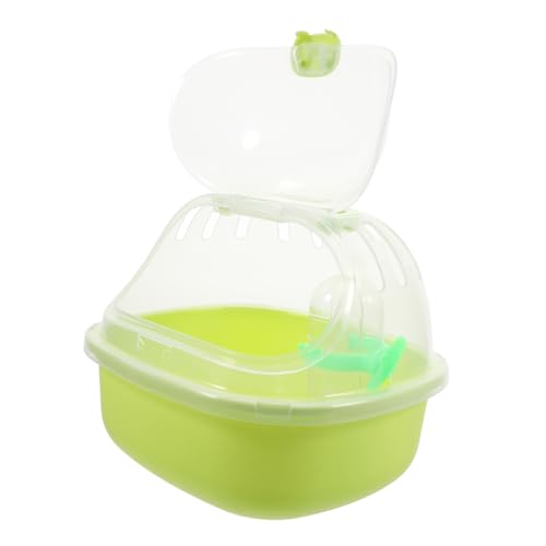 Toddmomy Hamsterkäfig kleintierhaus Hamster transportbox Hamster zubehör Hamster Reisekäfig mit Sichtfenster Meerschweinchen Träger Tragbare Transportbox für Hamster pp Light Green von Toddmomy