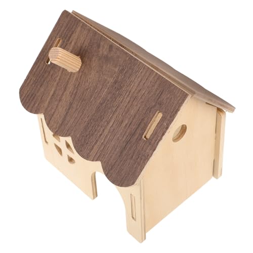 Toddmomy Hamsternest Aus Holz Labyrinth Kaninchen Frettchen Meerschweinchen Plattform Verschachtelung Chinchilla Mäuse Ding Figuren Krabbe Vlies Groß Käfig Haustier Rennmaus Ratte Hölzern von Toddmomy