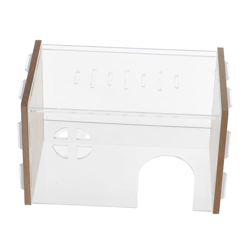 Toddmomy Hamsternest Dekoration Kleintierhaus Lebensraum Kleintierversteck Hamsterversteck Chinchillahütte Hamsterunterstand Versteckhaus Hamsterversteck Acryl Transparent Toddmomy Hamsternest Dekoration Kleintierhaus Lebensraum Kleintierversteck Hamsterversteck Chinchillahütte Hamsterunterstand Versteckhaus Hamsterversteck Acryl Transparent von Toddmomy