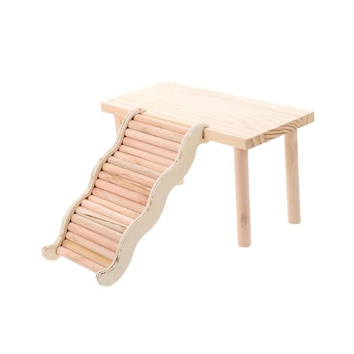 Toddmomy 1satz Hamster Holzplattform Mit Treppe Für Kleintiere Mehrzweck Spiel Und Ruhebereich Für Meerschweinchen Ratten Und Zwerghamster Und Dekorative Käfiglandschaft von Toddmomy