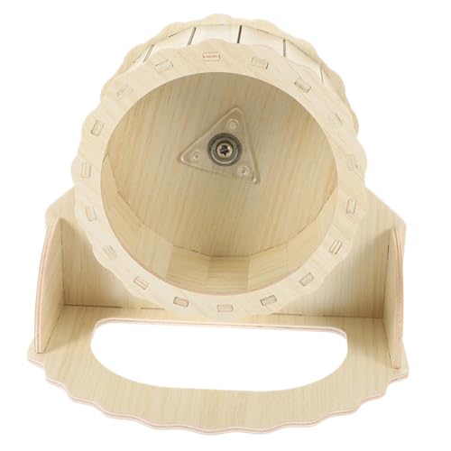 Toddmomy Hamsterrad aus Holz mit Ständer für Zwerghamster Chinchilla Meerschweinchen Geräuscharmes Laufrad Kleintier Trainingsrad Käfigzubehör Toddmomy Hamsterrad aus Holz mit Ständer für Zwerghamster Chinchilla Meerschweinchen Geräuscharmes Laufrad Kleintier Trainingsrad Käfigzubehör von Toddmomy