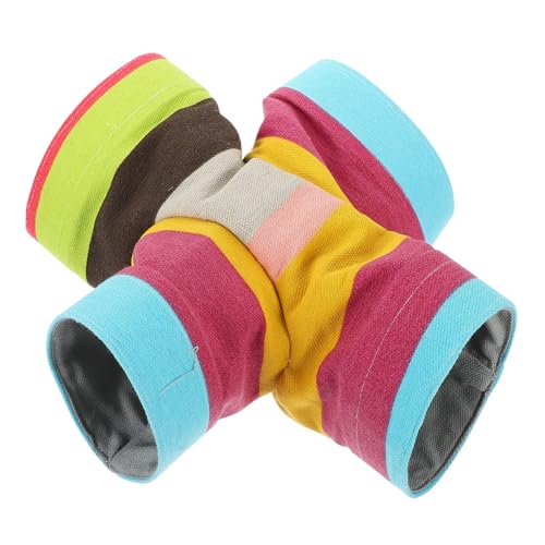 Toddmomy Hamsterspieltunnel Hamster warm Hamsterspielzeug Chinchilla-Tunnel Meerschweinchen-Tunnel Hamster Hamster Plaything Tunnel- Hamster -Tunnelspielzeug Segeltuch von Toddmomy