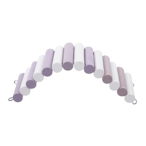 Toddmomy Hamsterspielzeug Hamster Hamster Spielplatz holzbrücke Chinchilla ratten Hamster-Hängebrücke hölzern Violet von Toddmomy