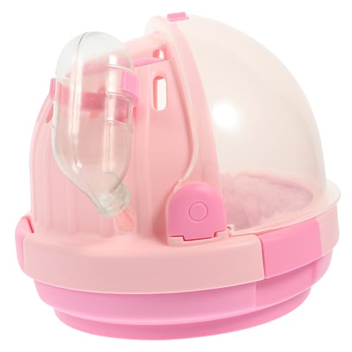 Toddmomy Hamsterträger Tragbarer Käfig für Kleine Haustiere für Reisen Komfortable Transportbox für Hamster Rennmäuse Meerschweinchen Chinchilla und Matratze von Toddmomy