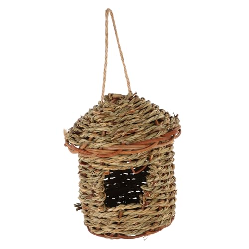 Toddmomy Handgewebtes Vogel Nest aus Gras Dekoratives Nisthaus für Papageien und Wellensittiche Langlebig und Atmungsaktiv für Sichere Umgebung Toddmomy Handgewebtes Vogel Nest aus Gras Dekoratives Nisthaus für Papageien und Wellensittiche Langlebig und Atmungsaktiv für Sichere Umgebung von Toddmomy