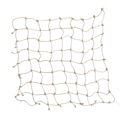 Toddmomy Kletternetz Hanfseil Spielzeug Für Nager Und Vögel Mit Haken Einfachen Befestigung Für Hamster Eichhörnchen Und Sittiche Fördert Aktivität Und von Toddmomy