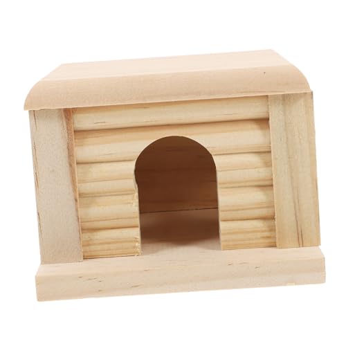 Toddmomy Hasenhaus Hamster Spielplatz Hamster Hamster Käfig Zubehör Hamster Aktivitätsspielzeug Hamster Holzhaus Ratten -Versteck Hamsterzubehör für Käfige Hamstersand hölzern von Toddmomy