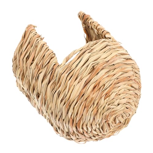Toddmomy Hasenhütte Hamster verstecken Hamsterhaus Kleintierfell Futtermatte für Kaninchen Häschen Zeug Kaninchenhäuser Katzenhängematte Kaninchenspielzeug Haushase Hasenbett Versteck Gras von Toddmomy