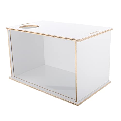 Toddmomy Haushalts Sandbad für Hamster Multifunktionale Chinchilla Badewanne aus Holz Transparentes Design für Kleine Haustiere zu Reinigen Lagern Große von Toddmomy