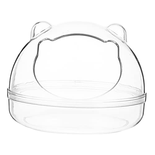 Toddmomy Haustier Badewanne für Kleine Transparente Sandbadkiste für Hamster Meerschweinchen Co Kompakt Langlebig für Ihrer Nager Toddmomy Haustier Badewanne für Kleine Transparente Sandbadkiste für Hamster Meerschweinchen Co Kompakt Langlebig für Ihrer Nager von Toddmomy