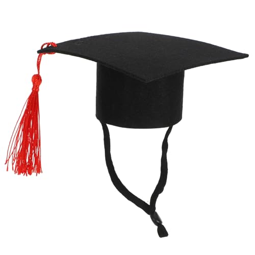 Toddmomy Haustier Hut Little Pets Graduation Cap Kleintiermütze Abschlussmütze verrückter Hut Hunde-Hoodie Pfote dekorativer Chinchilla-Hut Abschlusskappe für kleine Haustiere gefühlt Black Toddmomy Haustier Hut Little Pets Graduation Cap Kleintiermütze Abschlussmütze verrückter Hut Hunde-Hoodie Pfote dekorativer Chinchilla-Hut Abschlusskappe für kleine Haustiere gefühlt Black von Toddmomy