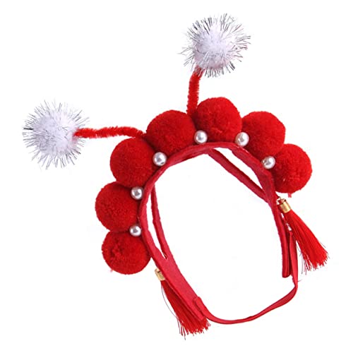 Toddmomy Kopfbedeckung Für Haustiere Im Chinesischen Stil Peking-oper-Design Cosplay-Hut Für Katzen Bequemer Stoff Haustier-kostümzubehör von Toddmomy