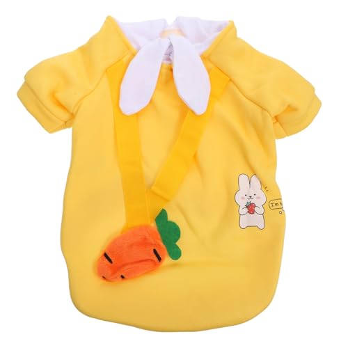 Toddmomy Haustier-Pullover Dog Costume hundepullover Tierbekleidung katzenkostüme cat Accessories Hunde-Outfit Hundekostüme für klein Heimtierbedarf warme Haustierkleidung Milchseide Yellow von Toddmomy