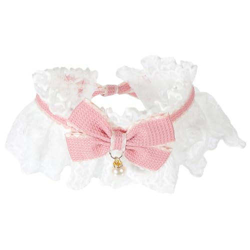 Toddmomy Hunde-/katzenhalsband Spitzenhalsband Schleife Modische Haustier-Halskette Für Besondere Anlässe von Toddmomy