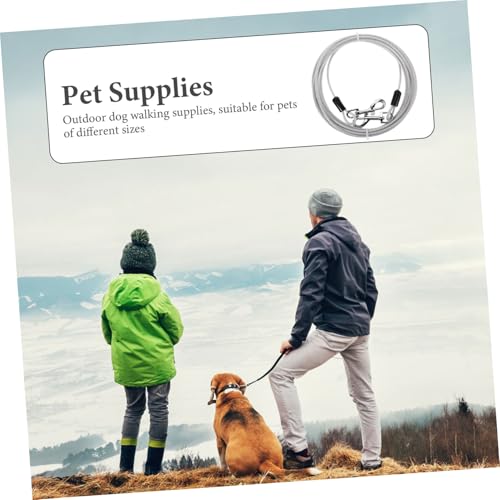 Toddmomy Haustier Stahlseil Leine mit Softgriff rutschfeste Trainingsleine für Hunde Reflektierend Zugfest Verhedderungsschutz für Outdoor und Hunde von Toddmomy