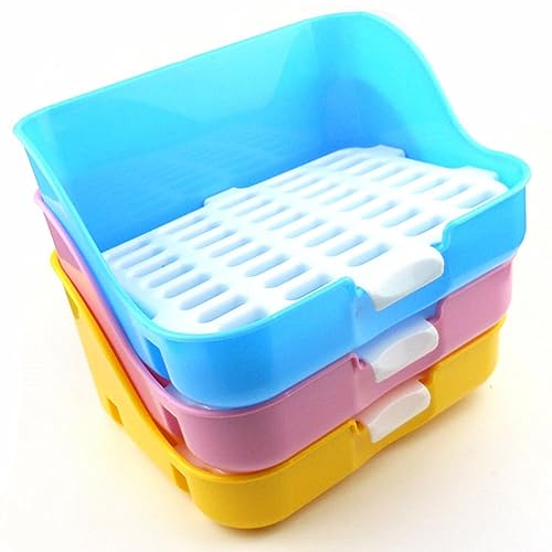 Toddmomy Pet Dog Potty Training Pad Mit Abnehmbarem Zaun Indoor Hundetoilette Für Welpen Einfache Reinigung Privatsphäreschützendes Design Zufällige Farben von Toddmomy