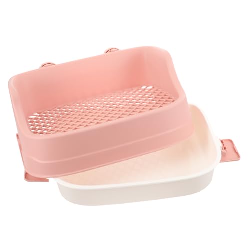 Toddmomy Litter Box Für Kleintiere Abnehmbare Quadratische Toilette Für Kaninchen Meerschweinchen Und Chinchillas Aus Kunststoff Leicht Großem Fassungsvermögen von Toddmomy