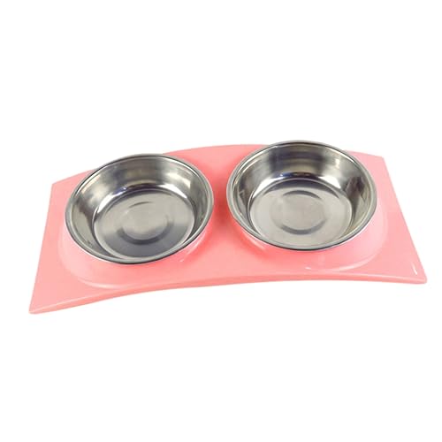 Toddmomy Haustier Wassernapf Mit Auslaufschutz Dual Futternapf Für Katzen Praktische Futter Und Wasserschüssel von Toddmomy