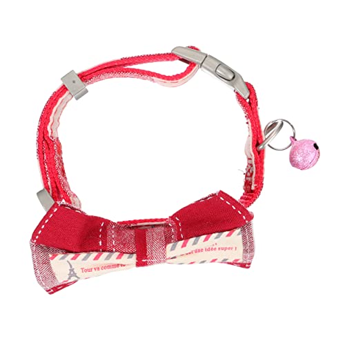 Toddmomy Haustierbogen seidenband bändchen Halsband mit Schleife für Haustiere Halsband für Welpen weihnachtsdeko multifunktionales Katzenhalsband Verstellbares Haustierhalsband die Katze von Toddmomy