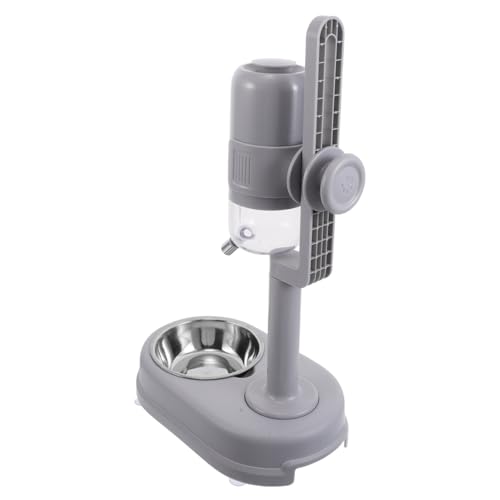 Toddmomy Haustierdiät Automatische Wassernäpfe Wasserspender Für Hund Und Katze Katzen- Und Hundenäpfe Hundefutter Wassernapf Automatisches Hundewasser Doppelte Feederschüssel Plastik Grey von Toddmomy