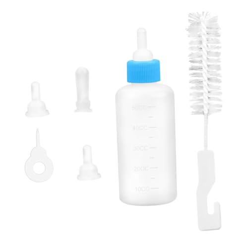 Toddmomy Haustierflasche Kätzchenflasche Welpenflaschen Zum Stillen Welpensauger Haustier Silikonflasche Katzenmilchfütterer Hundestillbedarf Kätzchen Stillflasche Kätzchen Schnuller Blau von Toddmomy
