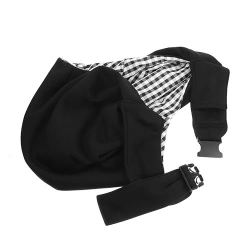 Toddmomy Haustierrucksack mit Einer Schulter Welpen-Tasche Hund Tragetasche Hundeschlinge Trageschlaufe für kleine Hunde Tragegeschirr für Hunde Haustierträger Hundetasche Baumwolle Schwarz von Toddmomy