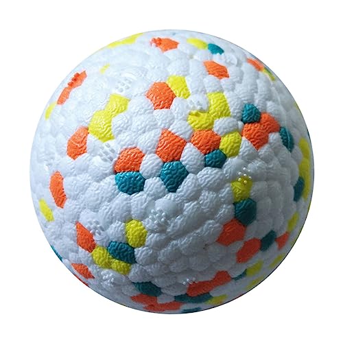 Toddmomy Haustierzubehör Beißball für Haustiere Kauball Trainingsball für Haustiere Trainingsball für Hunde Haustier molare Kugel etpu Bunt von Toddmomy