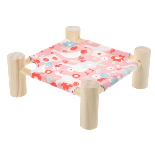 Toddmomy Hochwertiges Meerschweinchenbett aus Abnehmbare Hängematte für Kleintiere Stilvolles Design mit Cartoon Muster Gemütlicher Rückzugsort Entspannung und von Toddmomy