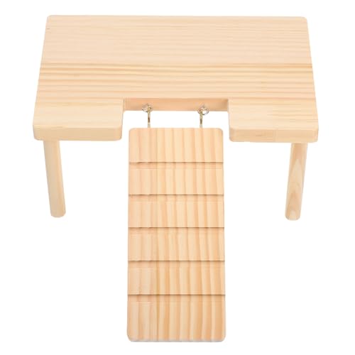 Toddmomy Hamster Übung Leiter Holz Haustier Tisch Multi-Kammer Versteck Für Meerschweinchen Chinchilla von Toddmomy