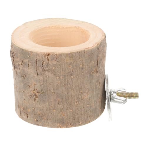 Toddmomy Holz Futter Schale für Kleintiere Verschleißfest Hängend Geeignet für Hamster Kaninchen Eichhörnchen Kompakt und Praktisch Langlebig Einfache für Tägliche Fütterung von Toddmomy