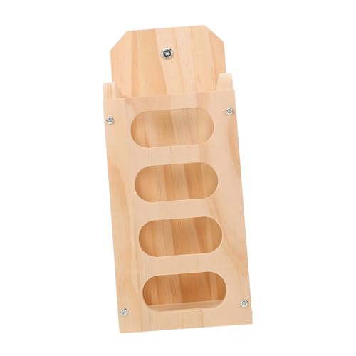 Toddmomy Holz Futterständer für Kaninchen mit Feststehendem Grashalter Futterraufe und Futternapf Langlebiger Holz Futterspender für Meerschweinchen Chinchillas und Kleine Nagetiere von Toddmomy