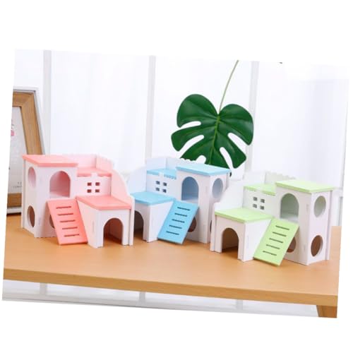 Toddmomy Holz Hamsterhaus Doppelstöckiges Nest Spielhaus aus Ökologischem Holz Blaue Schlafhöhle und Versteck für Zwerghamster Kleintier Spielplatz Haustier Zubehör Toddmomy Holz Hamsterhaus Doppelstöckiges Nest Spielhaus aus Ökologischem Holz Blaue Schlafhöhle und Versteck für Zwerghamster Kleintier Spielplatz Haustier Zubehör von Toddmomy