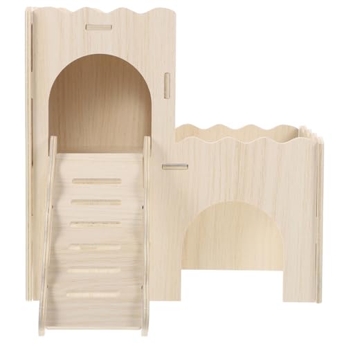 Toddmomy Holz Hamsterhaus Wellenburg DIY Kleintier Versteck mit Leiter und Plattform Langlebiges Kletterhaus für Hamster Mäuse Meerschweinchen Individuell Gestaltbar Sicher und Robust Toddmomy Holz Hamsterhaus Wellenburg DIY Kleintier Versteck mit Leiter und Plattform Langlebiges Kletterhaus für Hamster Mäuse Meerschweinchen Individuell Gestaltbar Sicher und Robust von Toddmomy