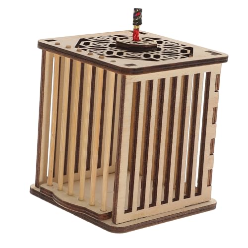 Toddmomy Holz Insekten Heuschrecken käfig mit Belüftung Stabiler Transportkäfig für Naturerkundung Lernspielzeug für Platzsparend und Robust für Beobachtung und Haltung von Toddmomy