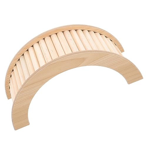 Toddmomy Holz Kletterbrücke Für Kleintiere Hamster Trainingsleiter Aus Hochwertigem Material Große Meerschweinchen Brücke Kletterleiter Für Nager Rattenbrückenspielzeug von Toddmomy