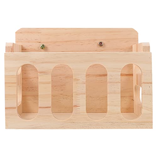 Toddmomy Holzhasen Heu Feeder Für Kleintiere Futterstation Aus Hochwertigem Material Für Meerschweinchen Und Chinchillas Minimiert Heuwaste Und Sorgt von Toddmomy