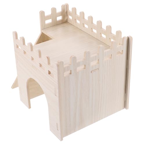 Toddmomy Hamsterversteck Mit Spielleiter Zwei Für Kleintiere Wie Chinchillas Und Zwerghamster Natürlichem Sicheres Und Bequemes Spielzeug von Toddmomy