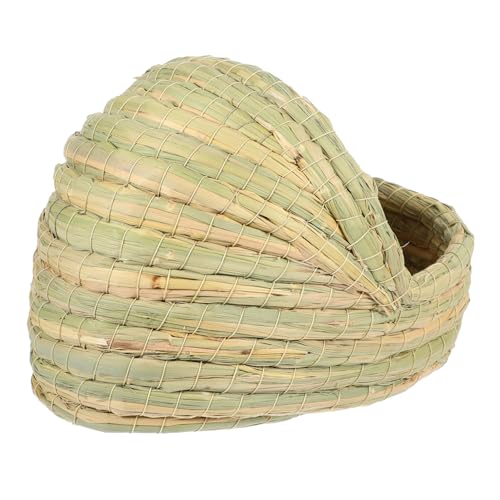 Toddmomy Hühner: Geflochtenes Hühnerstallnest 28 cm Nest Bequemes Liege- und Schlafhaus von Toddmomy