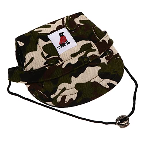 Toddmomy Doggie Baseball Hat Dog Sun Hat Outdoor Sports Caps Atmungsaktive Ohrlöcher Verstellbare Streifen Für Und Mittelgroße Hunde von Toddmomy