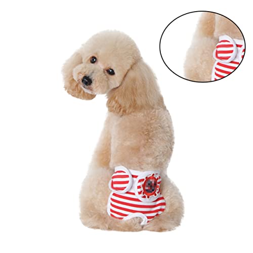 Toddmomy Hund Physiologischen Hosen Windeln Hündchen Doggy Zeitraum Weibliche Hund Menstruation Welpen Haustier Bauch Rot Toddmomy Hund Physiologischen Hosen Windeln Hündchen Doggy Zeitraum Weibliche Hund Menstruation Welpen Haustier Bauch Rot von Toddmomy