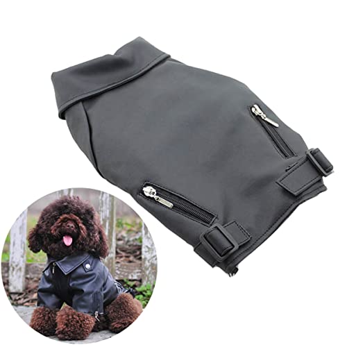 Toddmomy Pet Dog Pu Wintermantel Winddichte Hundejacke Für Warmes Zip-up Hundevest Mit D- Für Kleine Und Mittelgroße Hunde Schwarz Toddmomy Pet Dog Pu Wintermantel Winddichte Hundejacke Für Warmes Zip-up Hundevest Mit D- Für Kleine Und Mittelgroße Hunde Schwarz von Toddmomy