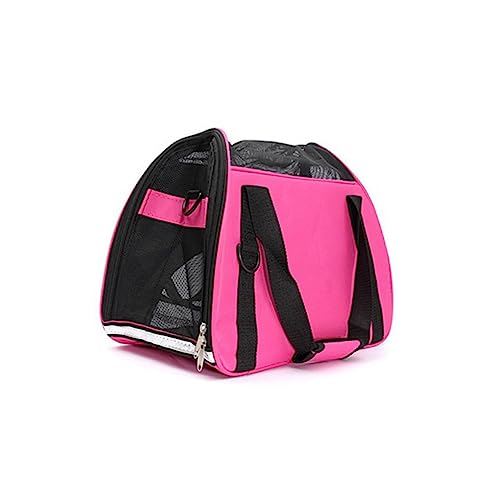 Toddmomy Faltbare Haustiertrage Tasche Für Hunde Und Katzen Atmungsaktiver Rucksack Für Reisen Tragbare Handtasche s Rosa Für Kleine Tiere Und Outdoor-aktivitäten von Toddmomy