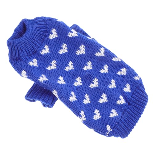 Toddmomy Kleiner Hund Pullover Mit Herzmuster Gestrickt Für Valentinstag Weiche Und Warme Hundekleidung Für Kleine Und Mittelgroße Hunde von Toddmomy