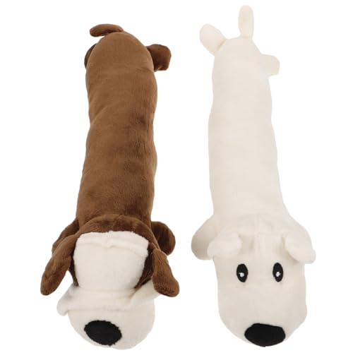 Toddmomy Interaktives Hundespielzeug Mit Quietschgeräuschen 2er-Pack Dackelspielzeug Zum Kauen Und Zahnen Von Hunden von Toddmomy