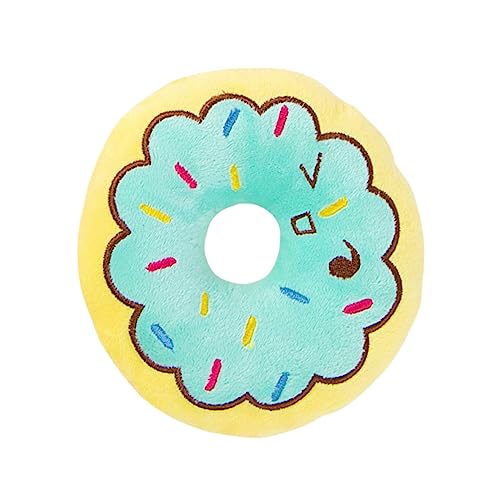 Toddmomy Hundespielzeug im Donut Design Interaktives Kauspielzeug zur Zahnpflege und Langlebig Fördert die Beschäftigung Einsamkeit Für Kleine und Mittelgroße Hunde von Toddmomy